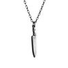 Collana Ciondolo Coltello Mini Nero Pistola Personalità Creativa per Uomo Donna Hip-hop Rock Punk Catena Collo Gioielli Accessori Regalo