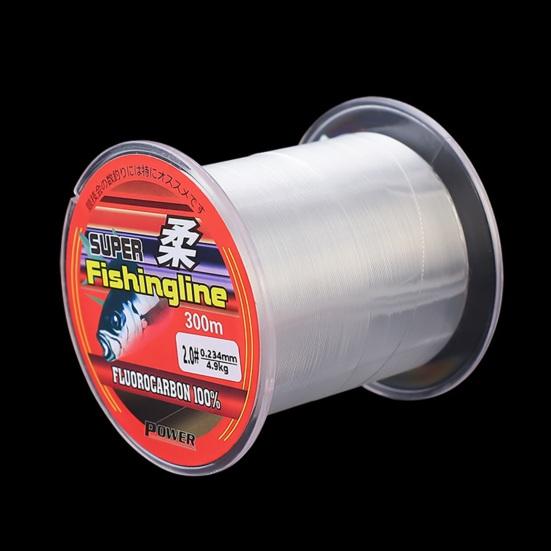 300M rybářský vlasec Fluorocarbonový povlak Heavy Duty Odolný proti oděru Měkký Průhledný Neviditelný Nylon Rybaření