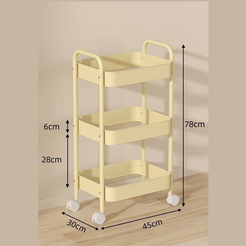 Multifunctional Rolling Storage Cart Storage Shelf