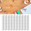 100pcs Dog Shape Paper Clips Creatively Cute Plated Metal Bookmark Paper Clips for Students Stationery