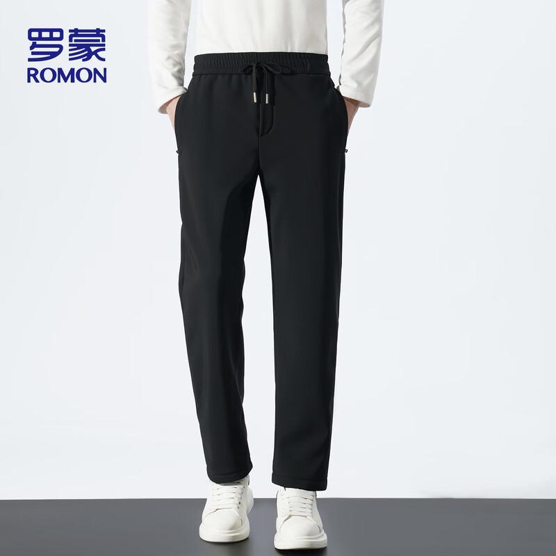 ROMON Men's Warm Fleece-Lined Casual Pants 802