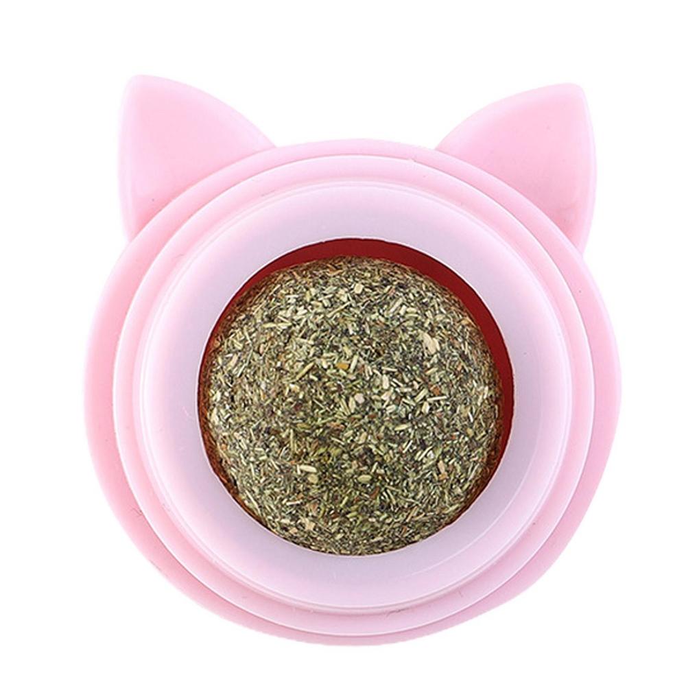 

Silver Vine Catnip Balls Natural Plant Magic Catnip Wall Balls Toys Easy To Use Cat Chewing Catnip Ball Toy To Help Digestion розовый