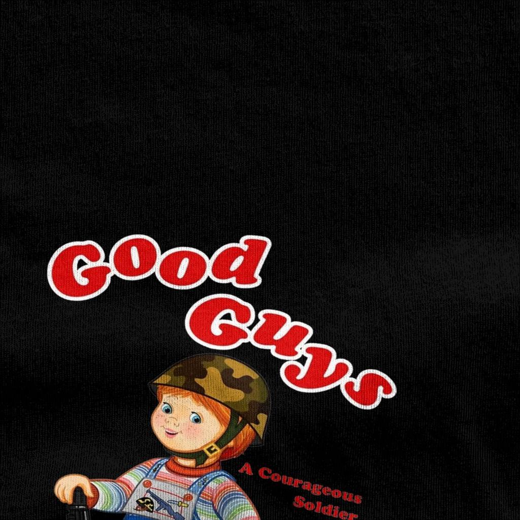 Good Guys Soldier Child's Play Chucky Merchandise T-Shirt for Men Women Horror 80s Chucky Doll Vintage Cotton Graphic Tees