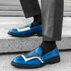 Fashion Slip on New men's loafersLuxury and British style Party and dance Nightclub Adult casual leather shoes 38-46 versatile Hot