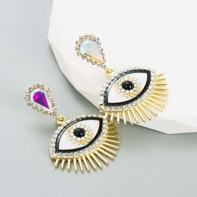 

Женские серьги с длинными кисточками, цельные кристаллы, простые, универсальные, преувеличенные, маленькие серьги-капли премиум-класса OneSize чёрный