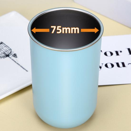 Water Cup 300ml Ergonomic Milk Cup Comfortable Grip Double-Layer Coffee Cup Tooth Brushing Cup Mouthwash Cup Multifunctional Mixing Cup