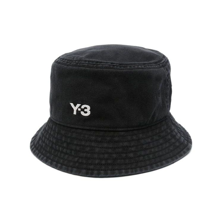

Y-3 Brand Logo Cotton Recycled Polyester Fisherman Hat Men hats Black IX7000 M