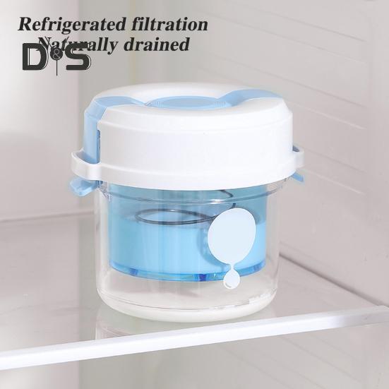 Yogurt Strainer with Transparent Container Ultra Fine Mesh Filter BPA Free Homemade Cheese Strainer for Homemade Greek Yogurt Sauces