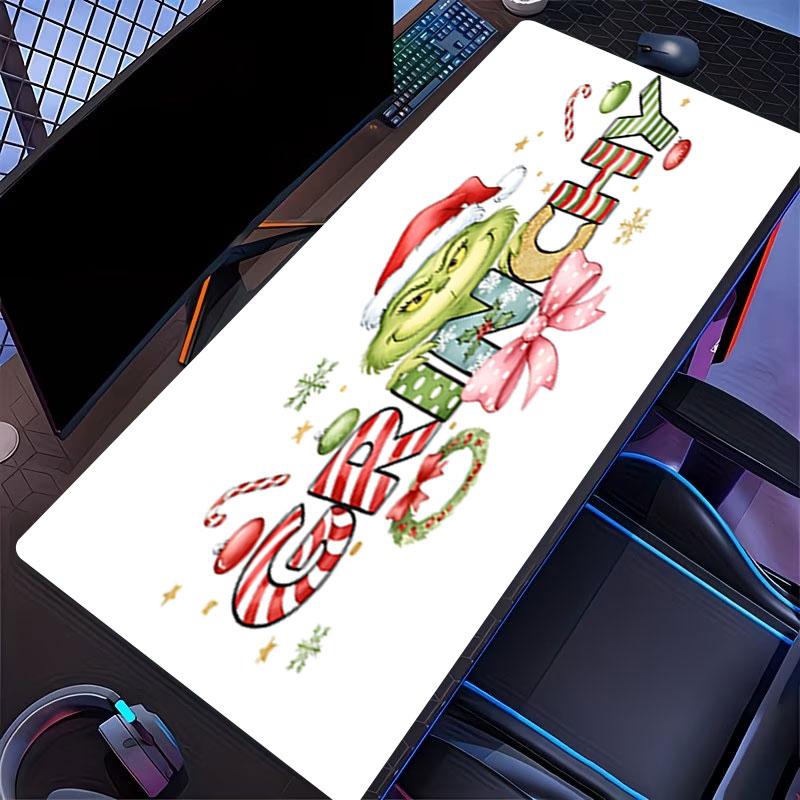 The Grinch Print Mouse Pad, for Keyboard Pad Laptop PC Mat for Office Home Use, Desk Decor, Perfect Birthday Gift for Gamers