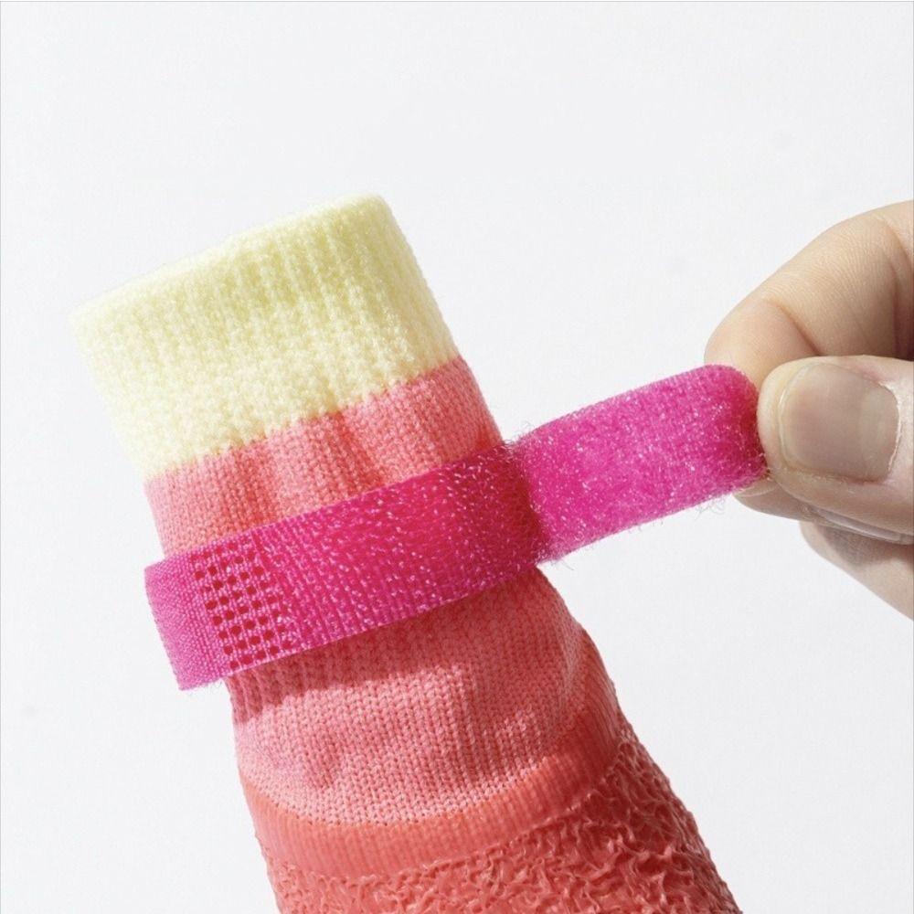 4Pcs/Set Non-slip Puppy Mesh Shoes Anti-dirty Dog Foot Cover Pet Paw Protector  Pet Supplies