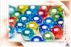 Camel Toys Made In Japan Glass Color Marble Mix Color Approximately 1 Bag Marbles, 100-Pack "Aurora (Glossy Mix) 17mm" - (100 Marbles)