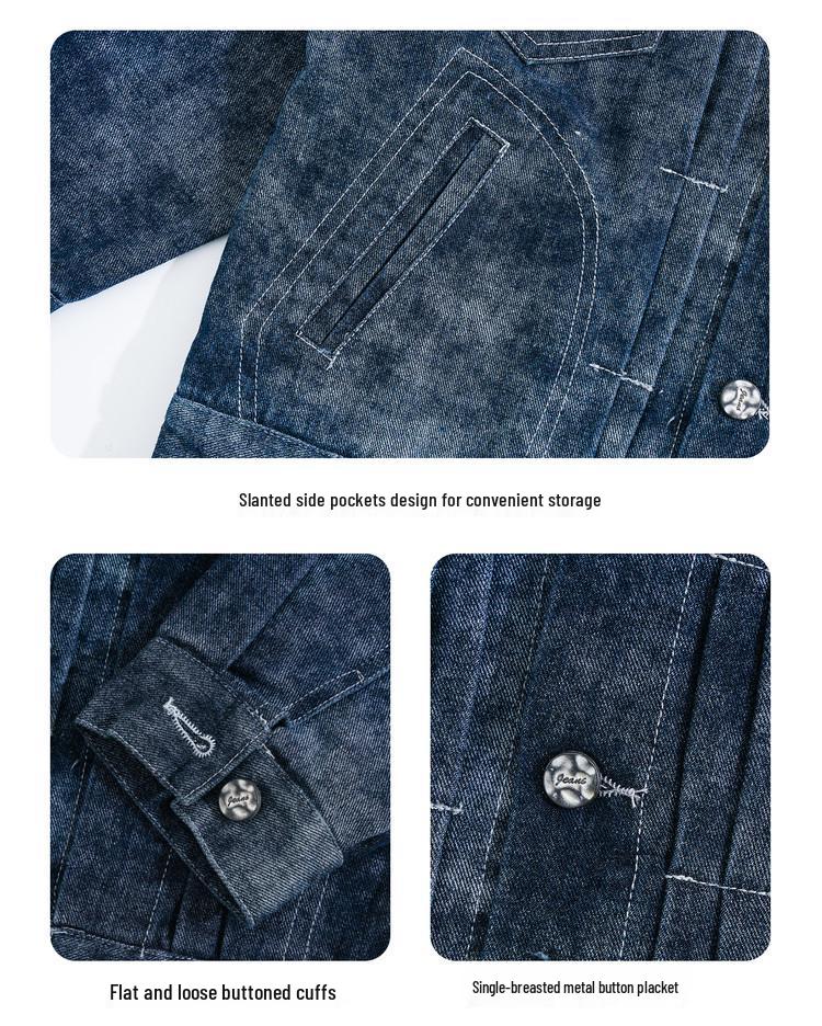 Boys' 2025 Cool & Stylish Denim Two-Piece Set: Trendy Autumn Streetwear for Kids