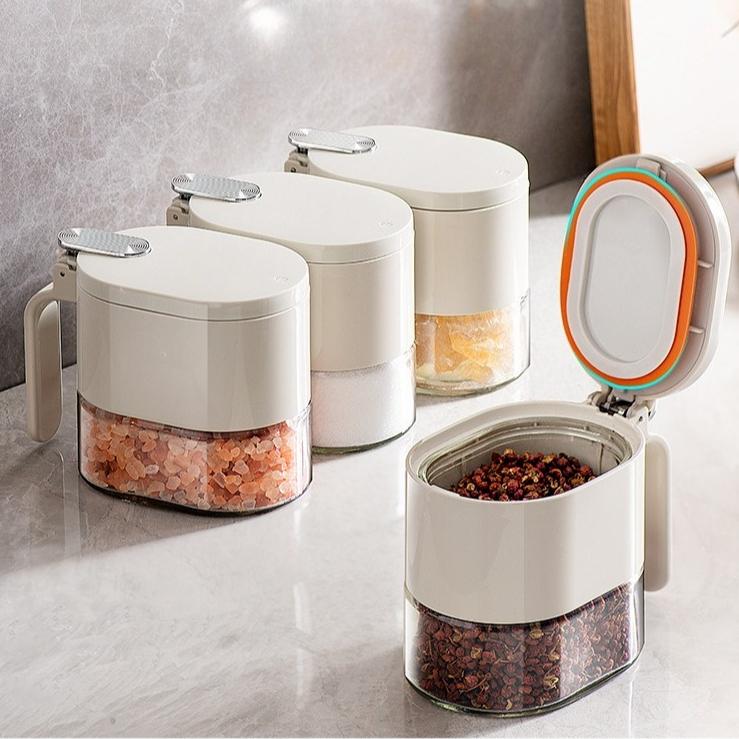 High End Sealed Seasoning Box Jar Kitchen Household Storage Box Seasoning Bottle Moisture-proof Thickened Durable Boxes