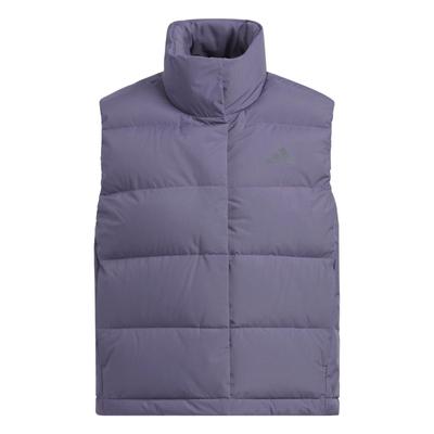 Helionic Relaxed Water-Resistant Windproof Warm 600 Fill High-Collar Zip Down Vest, Women's Winter Outerwear KQ5534