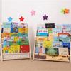 Multi-Layer Children Bookshelf Solid Wood Book Case Household Book Storage Rack  For Kids Storage