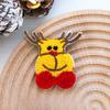 Christmas Brooch Embroidery Anti-rust Portable New Year Creative Decorate Long Lasting Cartoon Santa Claus
