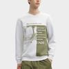 New FILA Sweatshirt Men's White Sand Gray F11M418212F-GY