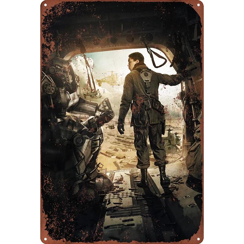1 Stück Metall-Wandkunst, Vintage-Blechschilder, Dekorationsschilder im Retro-Stil für Spielzimmer, Zuhause, Bar, Poster, Männerhöhle, 7,8 x 11,8 Zoll