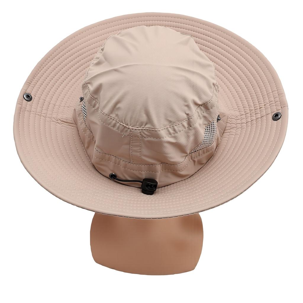 Faltbarer Sonnenhut Breiter Rand Eimerhut Outdoor Sonnenhut Atmungsaktiver Netzhut zum Angeln Wandern Camping