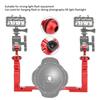 Ganzmetall Dual Handheld Handgriff Tauchlampe Halterung Unterwasser Sportkamera Halter