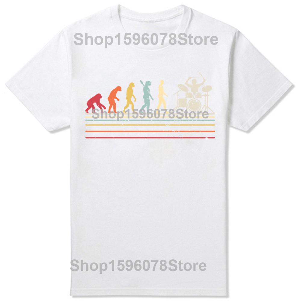 Funny Drummer Dad Like A Regular But Cooler T Shirts Men Cotton Humor Drum Father Tee Shirt Short Sleeve Unisex Loose Clothing