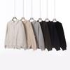 Autumn and Winter New 0 Mamba Cotton Double-ended Zipper Semi-turtleneck Cardigan Jacket Solid Color Loose Casual Hoodie