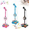 Kids Microphone with Stand Boys Girls Rocking-Roll Microphone Karaoke Song Music Instrument Toys Educational Toy Birthday Gift
