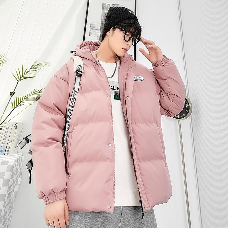 Beliebte Baumwollkleidung für Männer und Frauen, neuer Stil Kapuzen-Baumwollkleidung mit lockerem Schnitt, trendige koreanische kurze Winter-Baumwolljacke für Männer