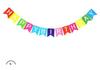 Happy Birthday Fishtail Pull Flag Banner for Children's Parties