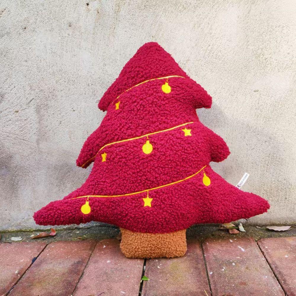 Soft Sofa Cushion Big Christmas Tree Plush Toy INS Christmas Throw Pillows Home Party Decoration