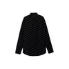 BB Monogram Button-Up Long Sleeve Shirt 'Black' Men's 662983TML361269