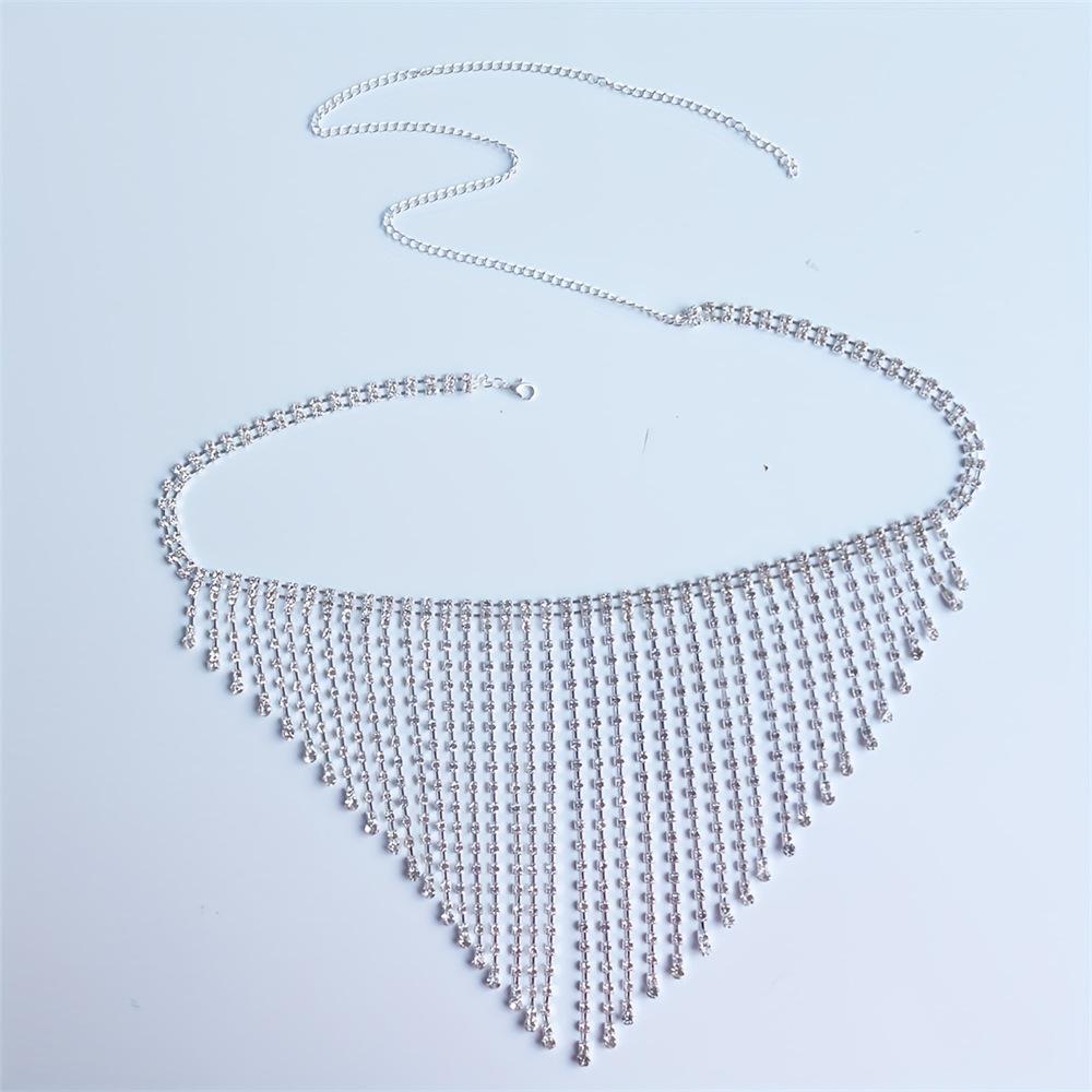 

Bohemian Diamond Fringed Sexy Waist Chain Thong Rhinestone Chain Nightclub European And American Body Chain Underwear Accessories