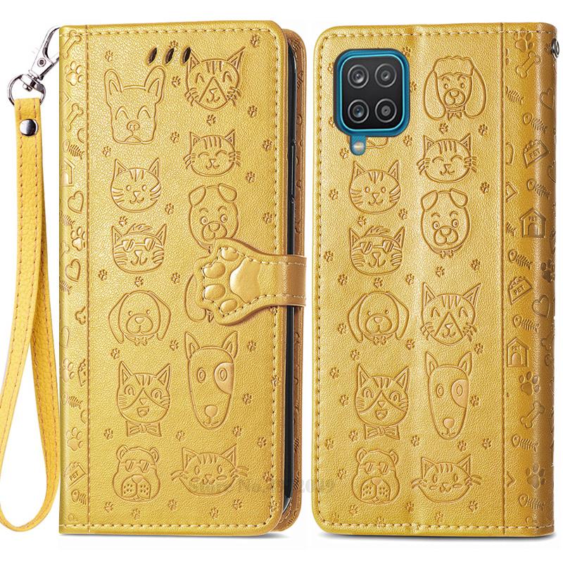 SamsungA12 Case For Samsung Galaxy A12 Wallet Leather Flip Phone Case For Samsung A12 A 12 Case Protective Cover Coque Fundas