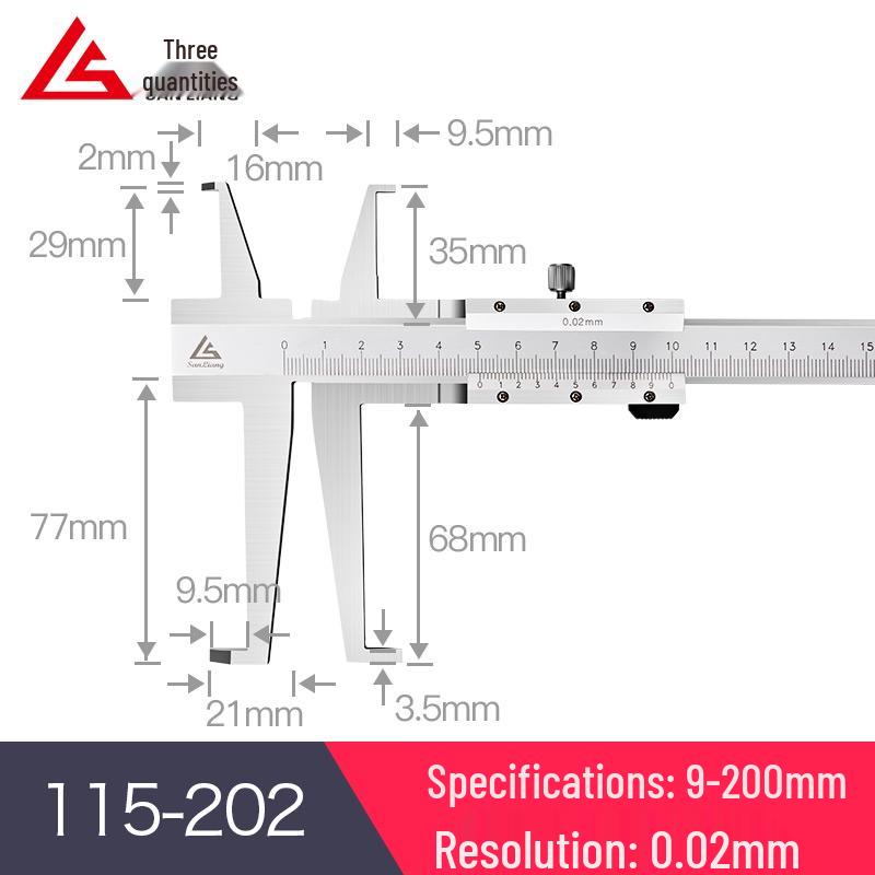 Stainless Steel Digital Vernier Caliper 10-150mm for Inner/Outer Groove Measurement