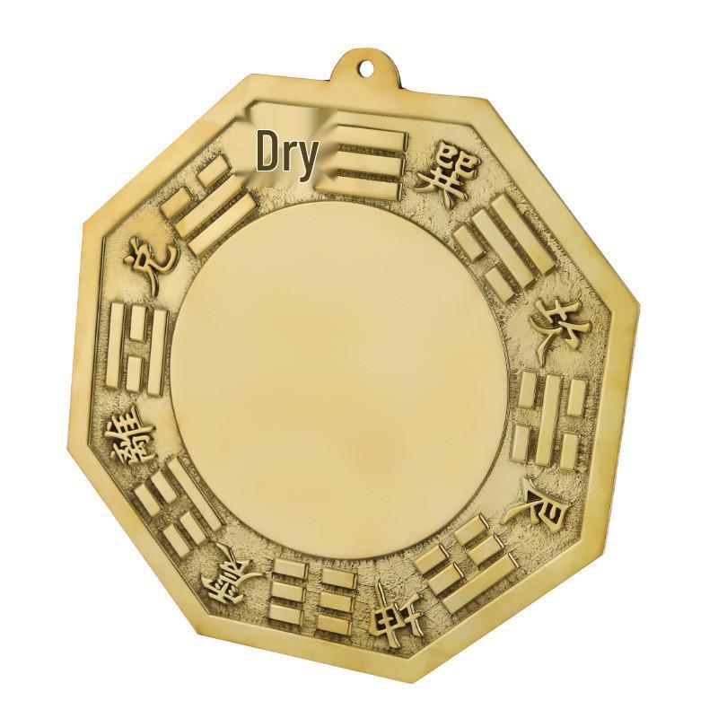 Bagua Mirror: Convex Tai Chi Brass Mirror for Home, Entrance, Living Room & Desktop Decor