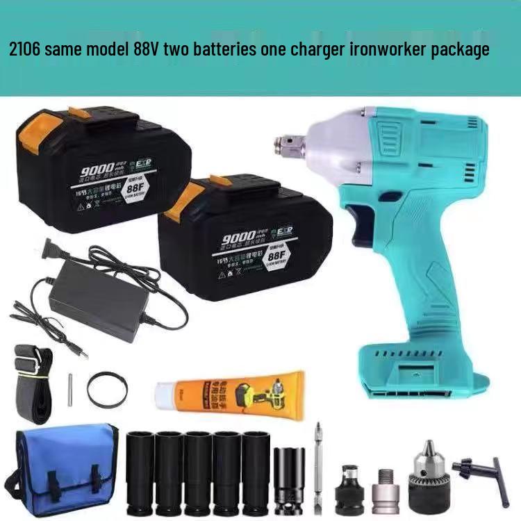 Bürstenlose elektrische Schraubenschlüssel für die Holzbearbeitung: Hohes Drehmoment Schlagbohrwerkzeug, Nur Gerät