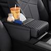 Multi-Functional Car Armrest Box Pad Height Increasing Pad Center Armrest Tissue Box Storage Bag Water Cup Holder
