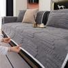Winter Thicken Sofa Cushion Pad Anti-Slip Retro Fleece Solid Color Sofa Cushions Living Room Keep Warm Sofa Mats Sofa Backrest