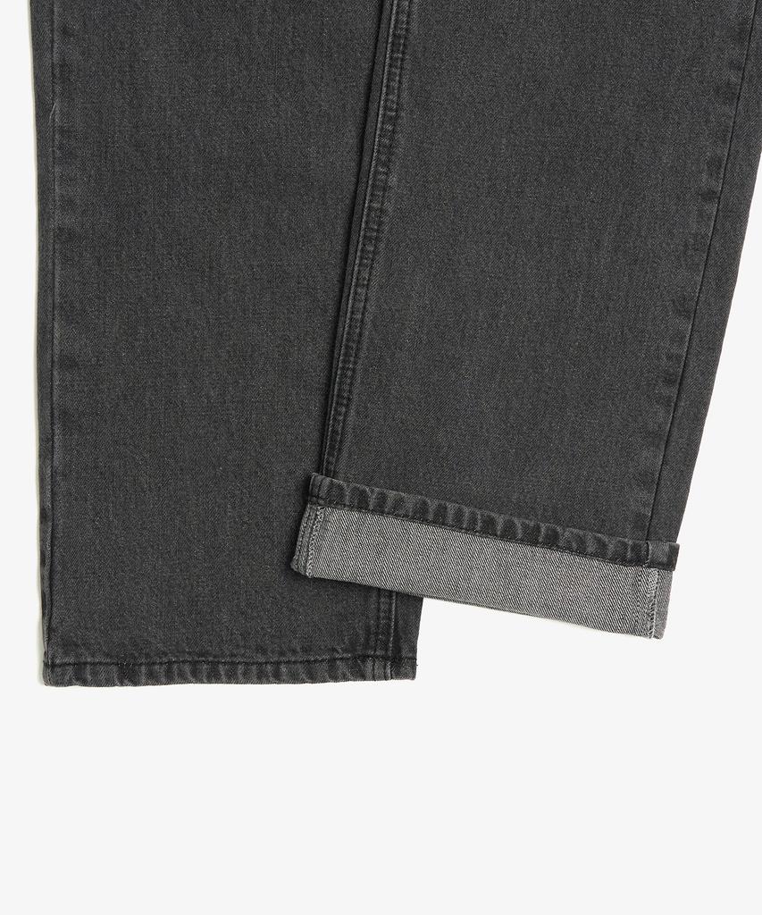 TOFFEE Wide Denim Pants (Deep Grey)