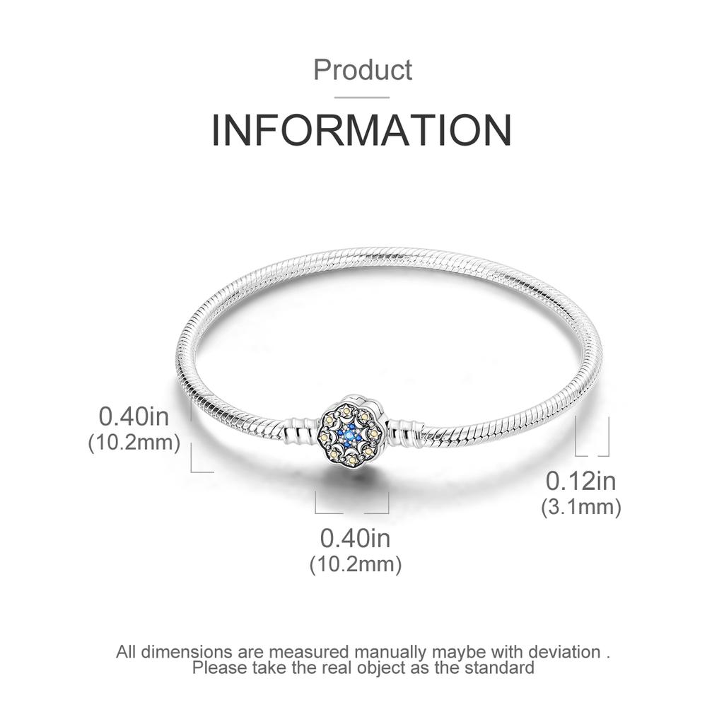 Silver Plated Bracelets 17-20CM Original Butterfly Stainless Steel Pulseras Bracelet Fit DIY Charms Beads Jewelry Gift For Women