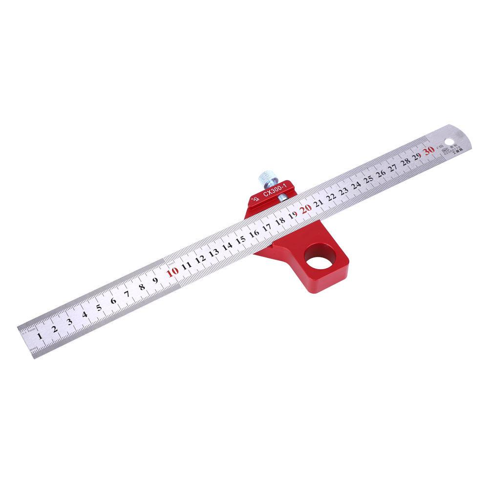 

CX3001 Woodworking Square Ruler Scriber Hardware Measuring Tool for Height Angle