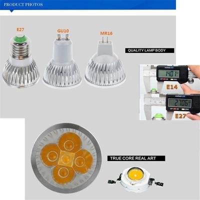 3w 4w 5w Led Spotlight Gu5.3 Warm/Cool/Neutral White E27 Gu10 Bulb 45degree Angle Spotlights E14 12v Spot Mr16 Ceiling Downlight