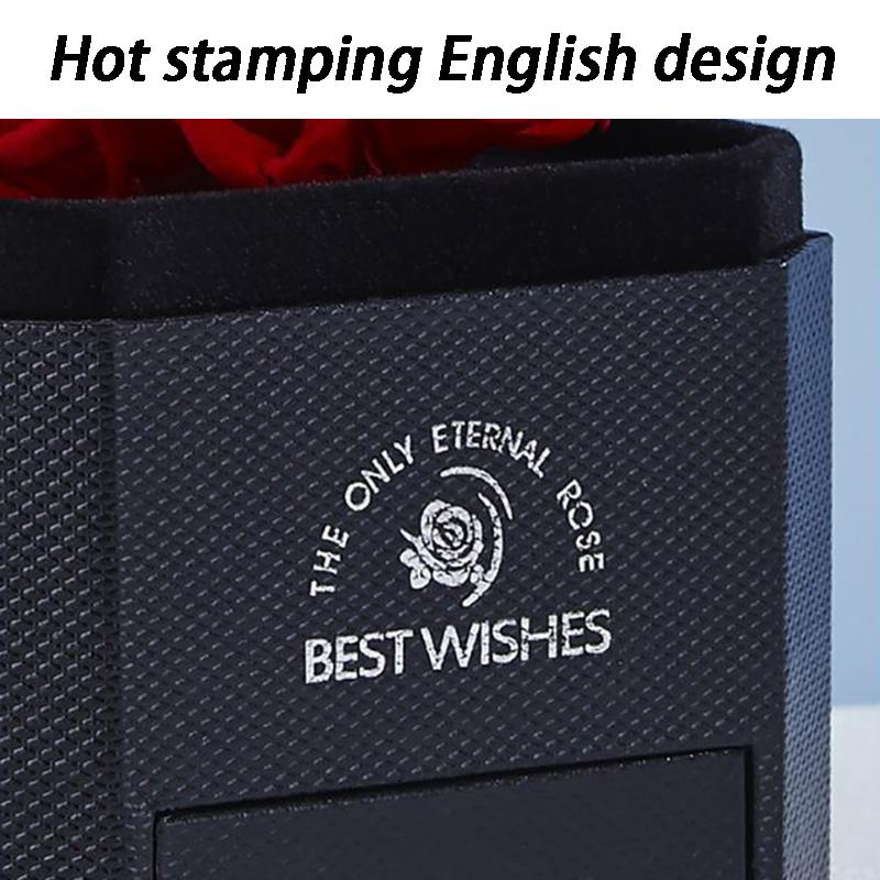 Eternal Rose Jewelry Box Necklace Packaging Boxes Luxury Jewelry Storage Display Box Valentine's Day Necklace Gift Boxes