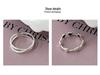 Yinruitai S925 Sterling Silver Korean Heart Design Thin Band Ring for Women