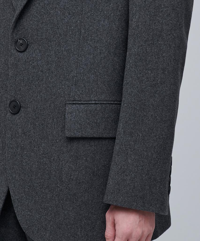 Musinsa Standard Wool Flannel Oversized Blazer [Medium Grey]