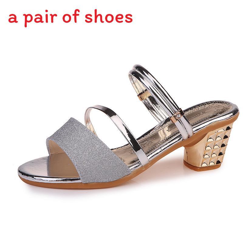 Summer Flat Sandals With Chunky Heel For Casual Wear