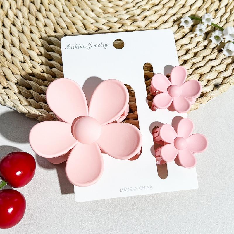 Frangipani Hairpin Beach Vacation Style Bauhinia Flower Updo Shark Hairpin Set
