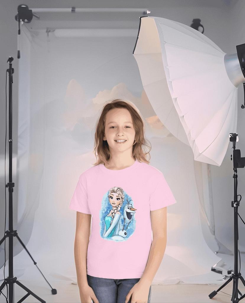 Comfort Colors® Ice Queen Shirt, Frozen Princess and Snowman Kids Tee