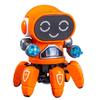 Douyin Celebrity Robotic Dancing Toy: Six-Claw Interactive Light & Sound for Kids