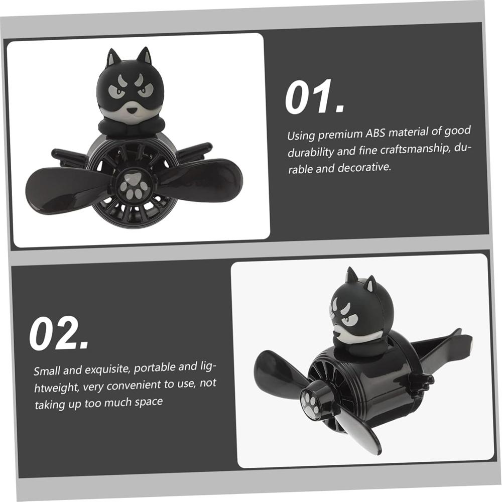 Pink Interior Car Vent Decoration Cat Duck Dog Ornament Air Vent Fan Helicopter Vehicle Blower Car Propeller Refill